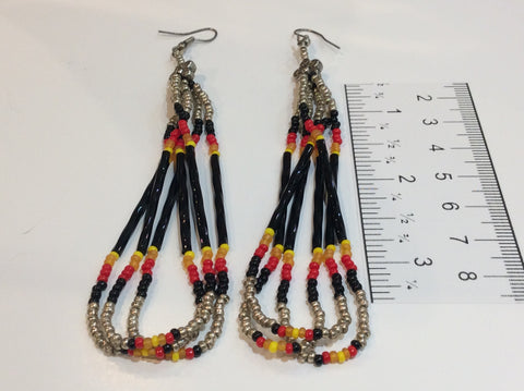 Beaded dangle earrings