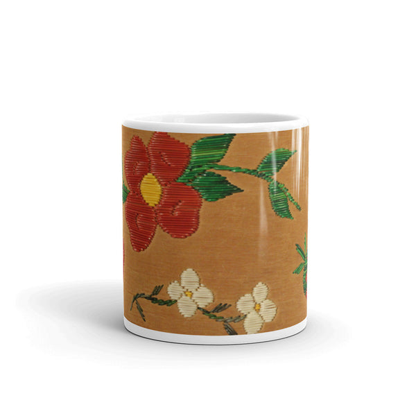 Porcupine Quill Floral Mug