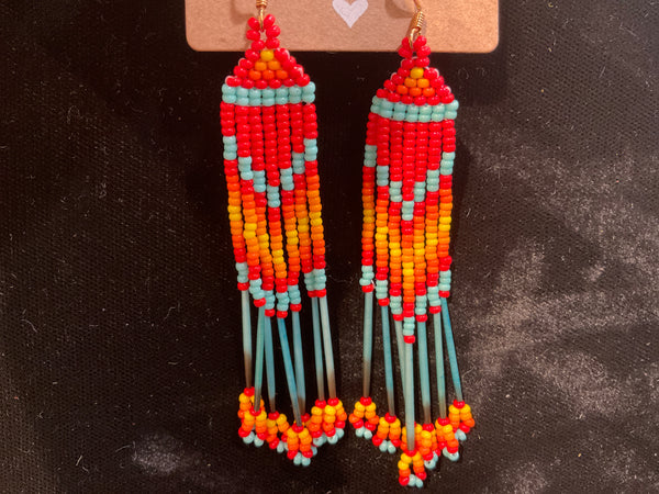 Quill Beaded Earrings