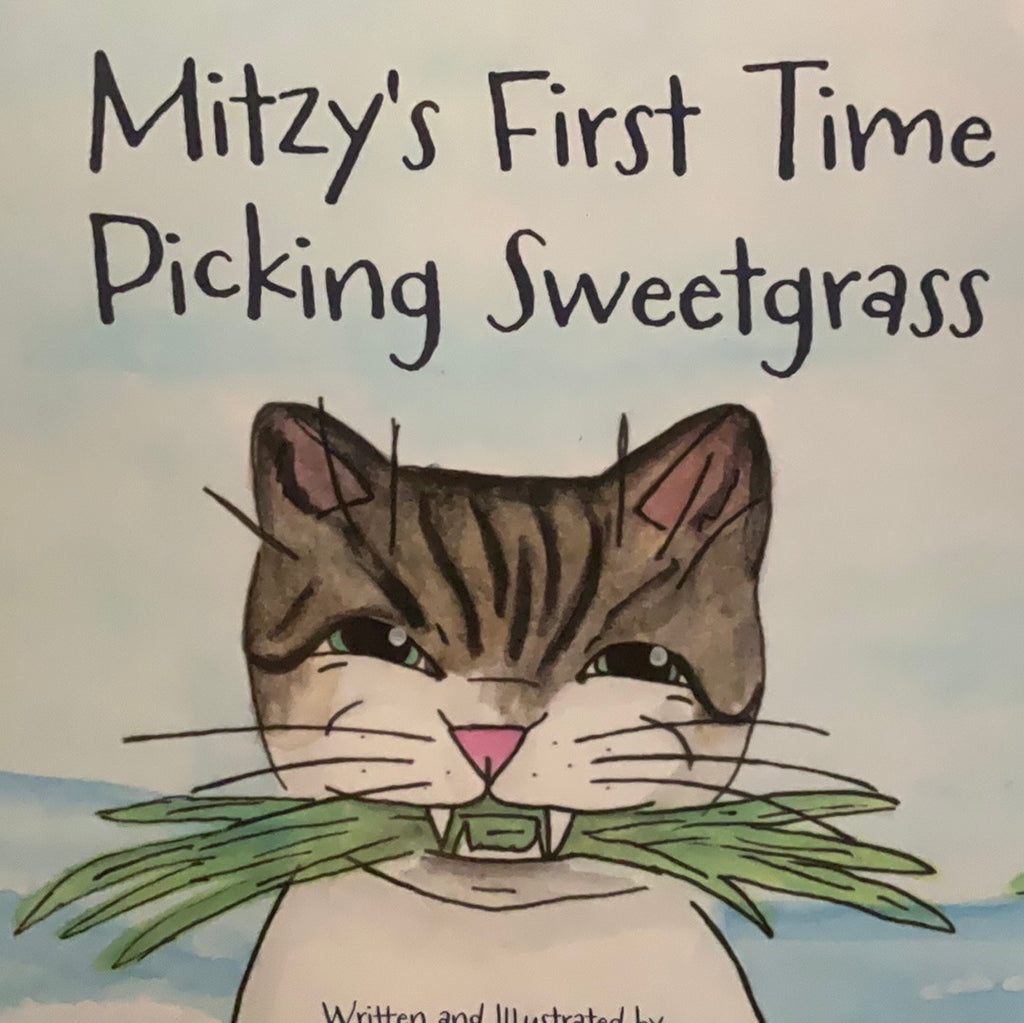 Mitzi First Time picking Sweetgrass