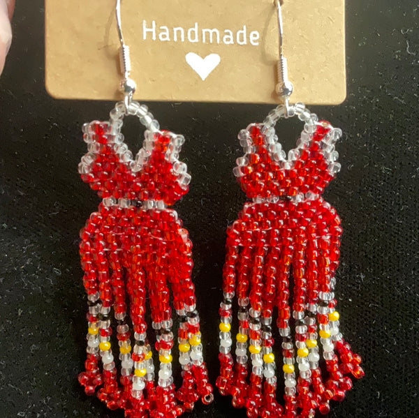 Red Dress Earrings