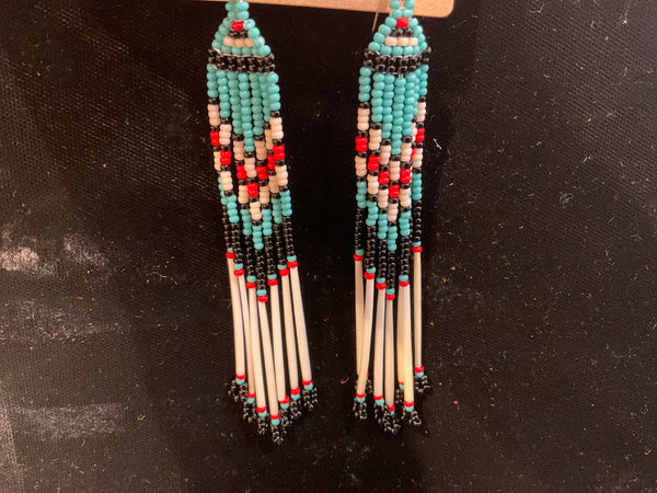 Quill Beaded Earrings