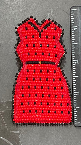 Red Dress Pins