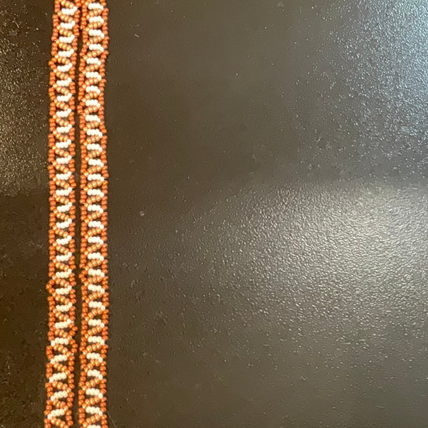 Beaded zigzag necklace