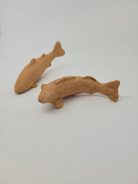 Clay Animal Figurines: Giigoonh (Fish)
