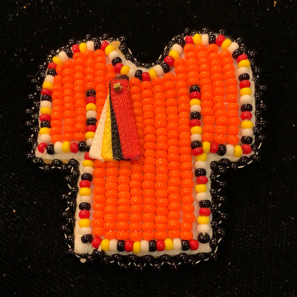 Orange shirt sew on pin