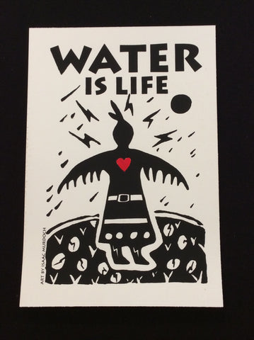 “Water is Life”-Thunderbird Woman, silk screen print
