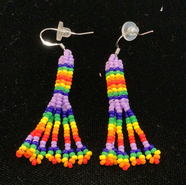 Fringe 2 stitch earrings