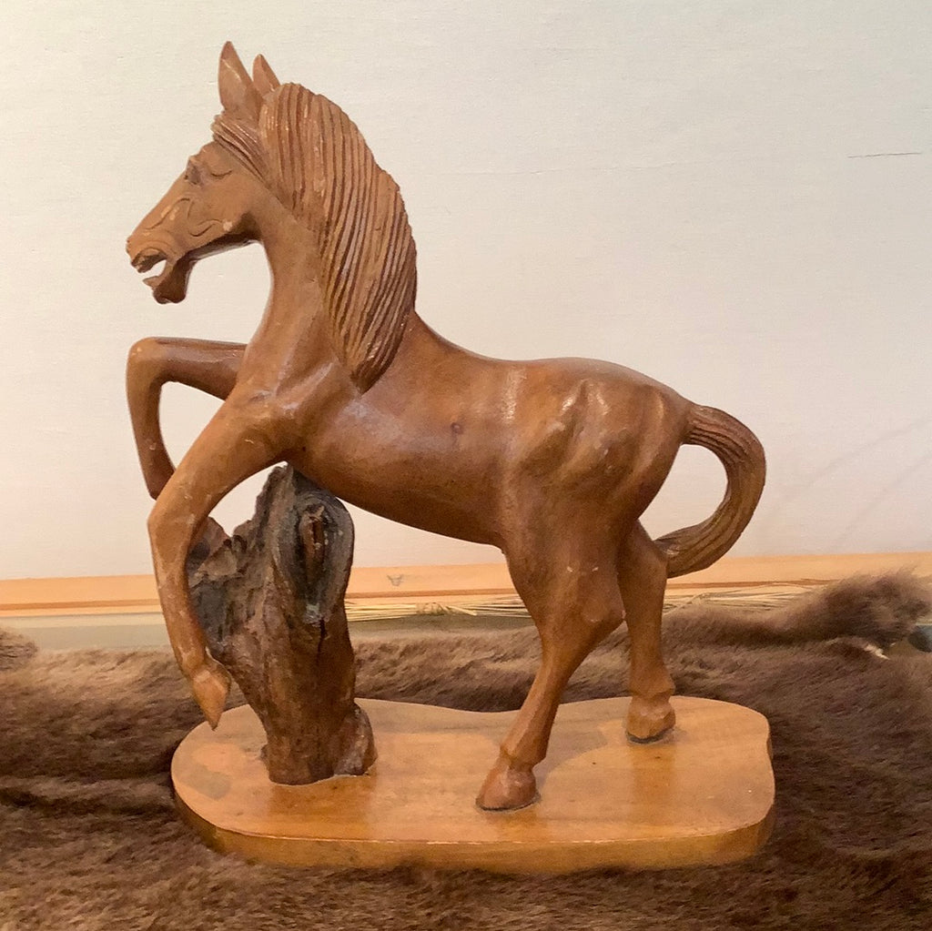 Wooden Horse statue