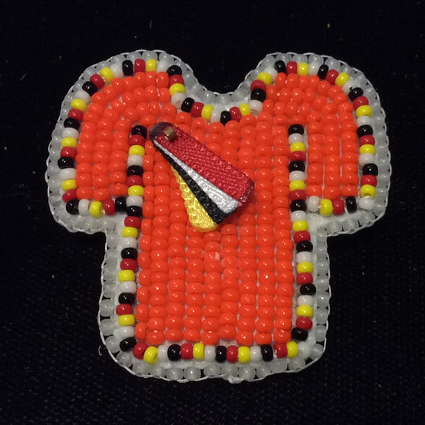 Orange shirt sew on pin